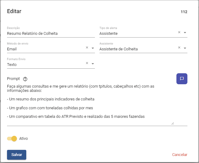 Configuração de agente